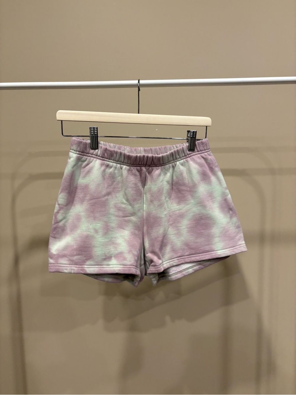 TNA Tie-Dye Athletic Shorts - Lilac & Mint